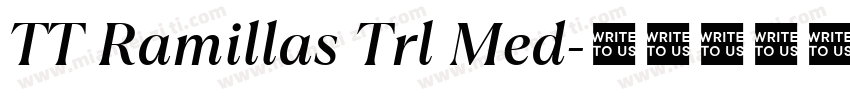 TT Ramillas Trl Med字体转换